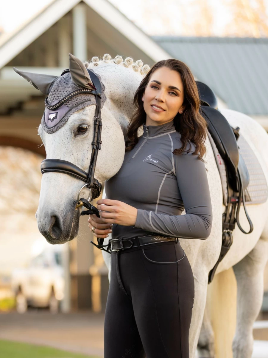 LeMieux Base Layer - Premium Slate Grey Thermal Underwear for Men & Women