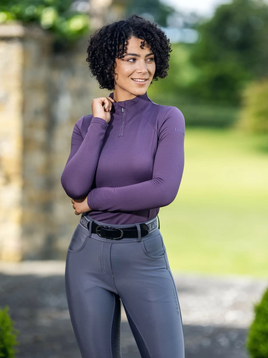 LeMieux Alice Quarter Zip Dove Pullover - Women's Lightweight Fleece Top