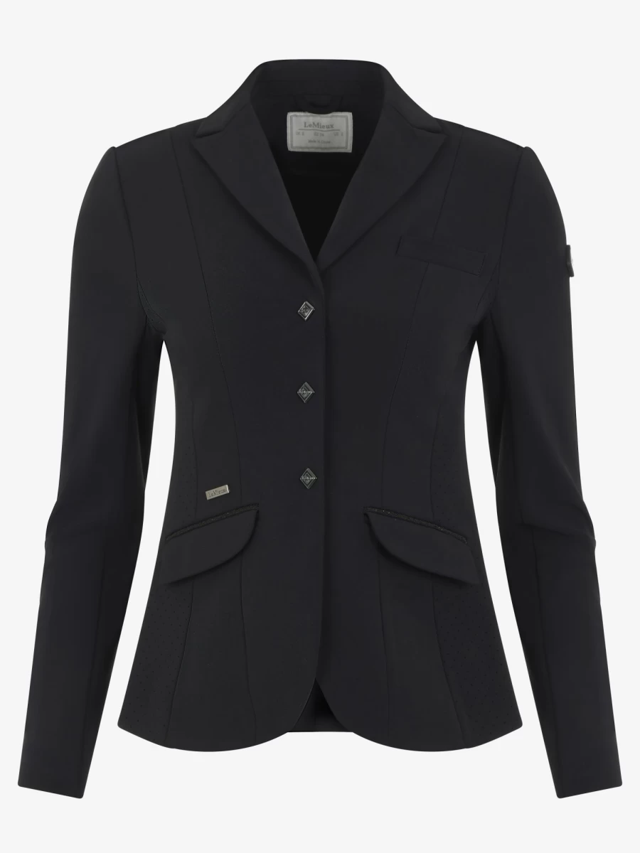 LeMieux Dynamique Show Jacket for Equestrian Competition - Sleek Black Riding Coat