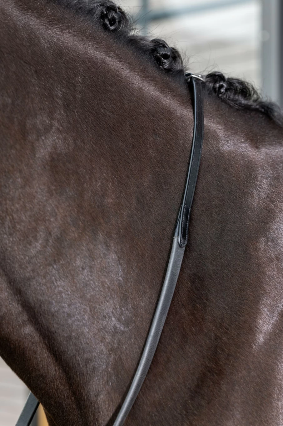 LeMieux Kris Extreme Rubber Reins - Black Equestrian Riding Reins for Secure Grip