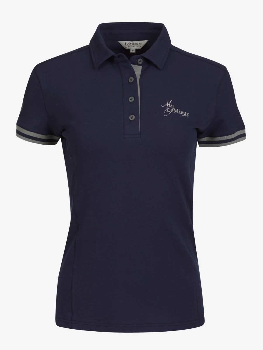 LeMieux Men's Classic Navy Polo Shirt - Premium Cotton Casual Top