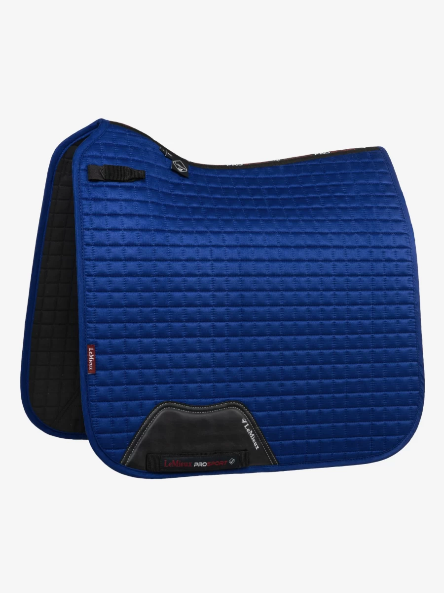 LeMieux Blue Suede Dressage Square Saddle Pad for Equestrian Riding