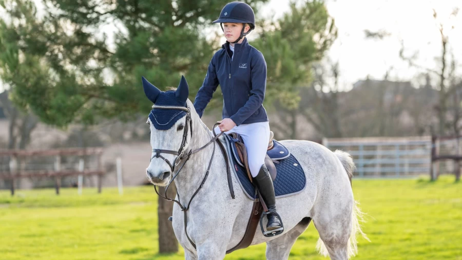 LeMieux Wither Relief Jump Pad - Large Navy Horse Training Equipment