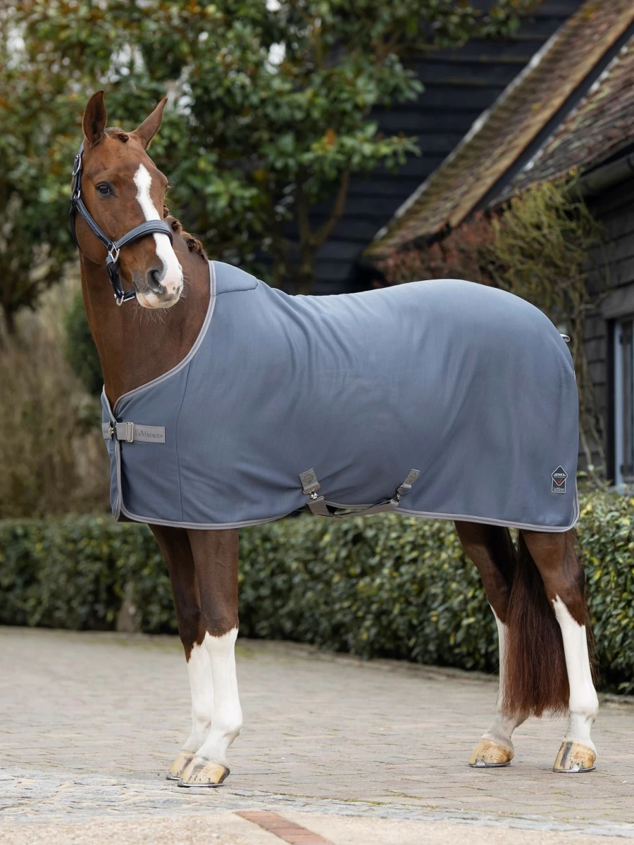 LeMieux Arika Fleece-Tek Jersey Grey Horse Riding Exercise Rug