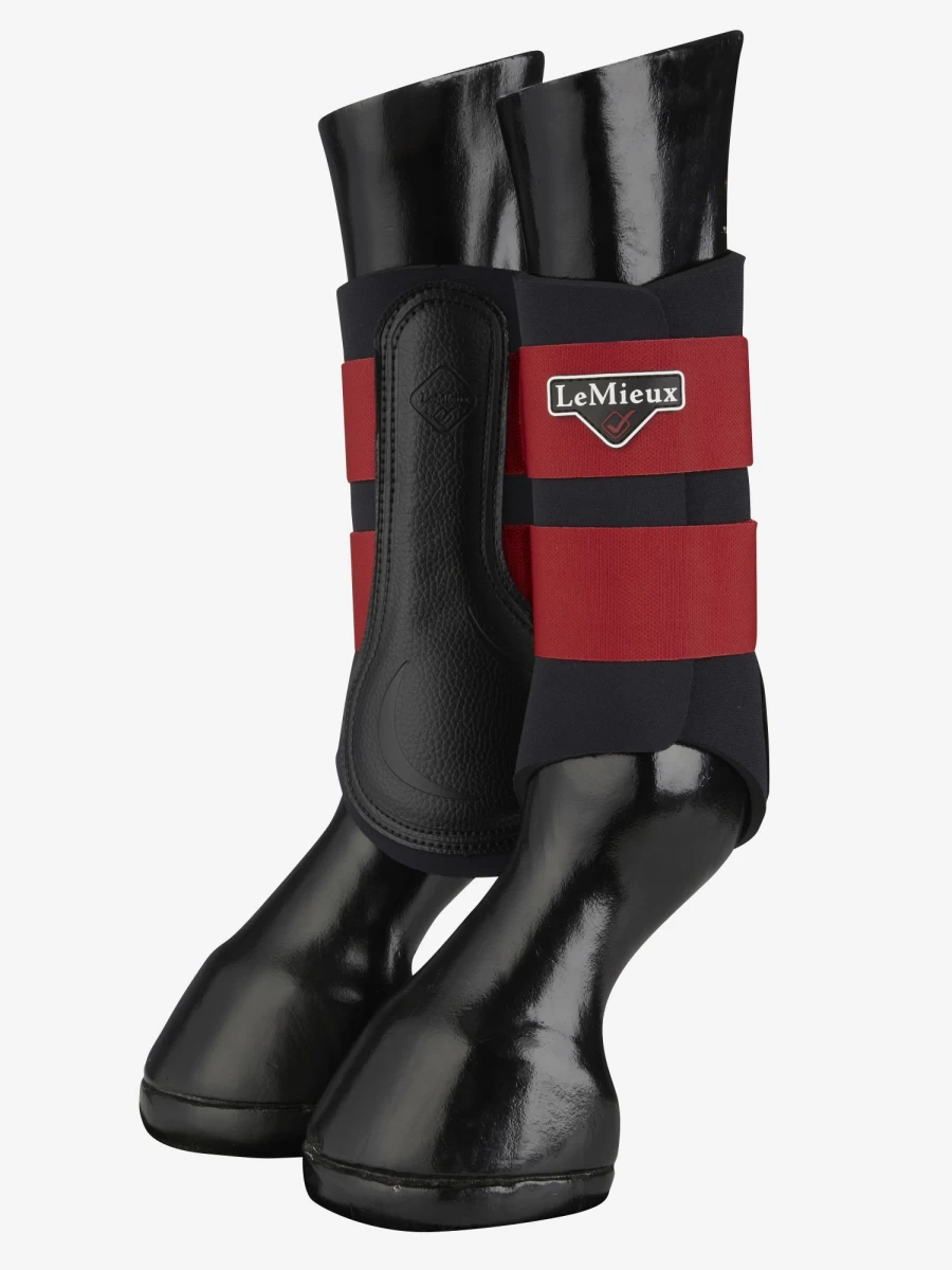 LeMieux Grafter Brushing Boot Chilli - Horse Tendon Protection for Training & Competition