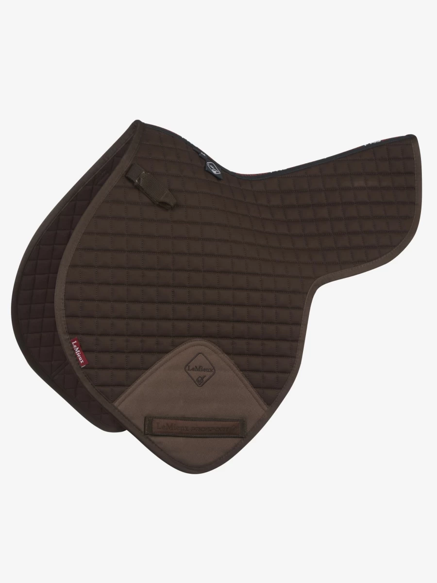 LeMieux Brown Cotton Close Contact Numnah - Large Size for Optimal Fit