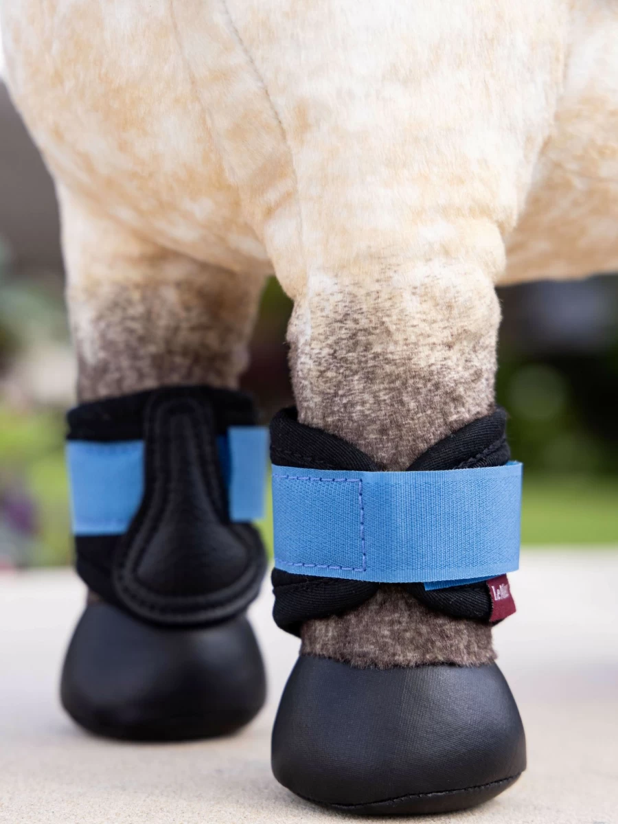 LeMieux Toy Pony Grafter Boots - One Size, Pacific Blue Equestrian Riding Boots for Kids