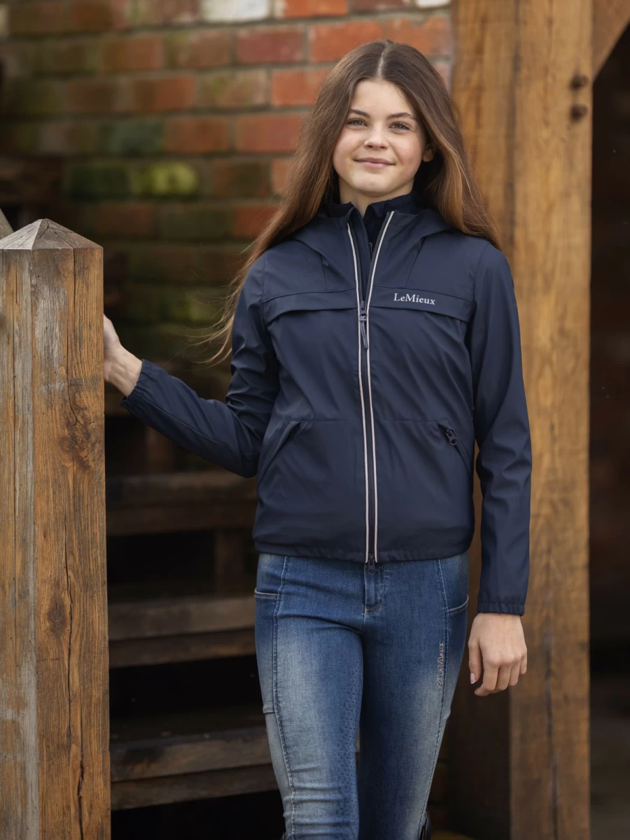 LeMieux Young Rider Taylor Waterproof Equestrian Jacket in Navy for Horse Riding