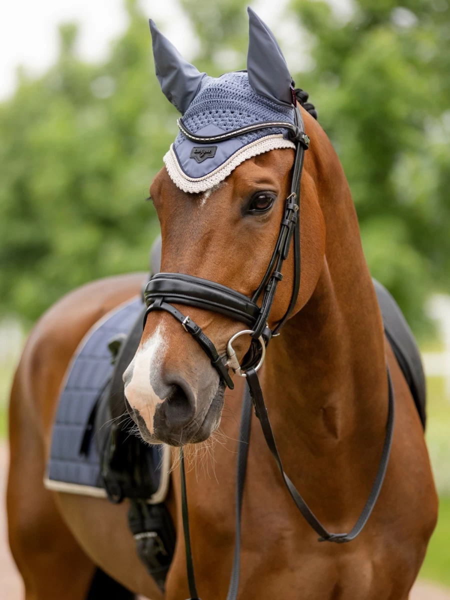 LeMieux Loire Fly Hood Jay Blue Equestrian Riding Jacket