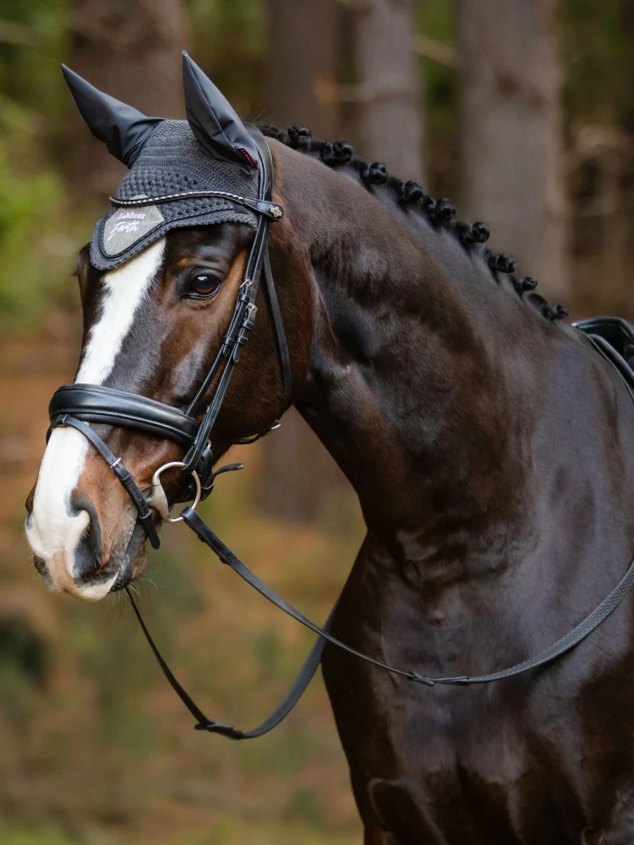 LeMieux Earth Fly Hood Moss - Breathable Horse Fly Hood with Moss Protection