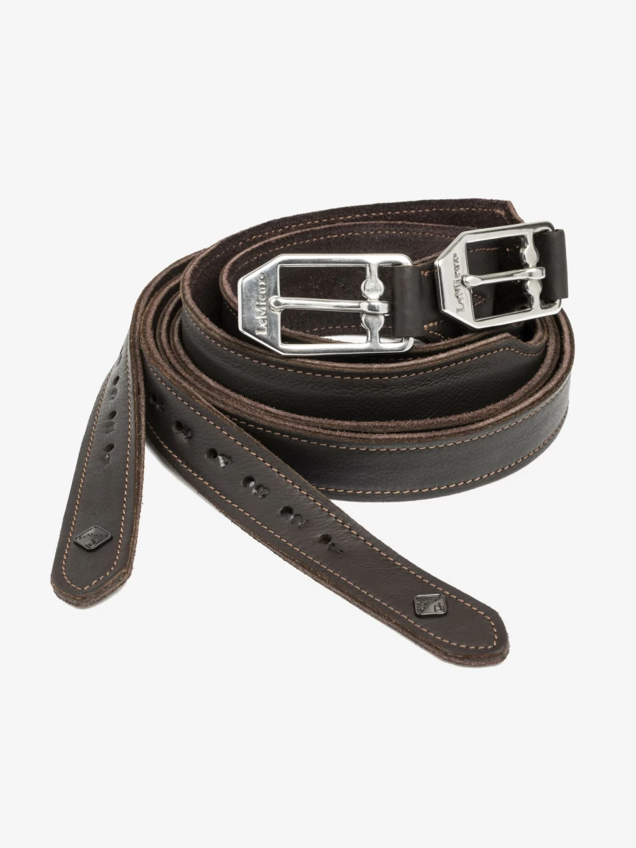LeMieux Vector Pro Brown Stirrup Leathers – Premium Equestrian Riding Equipment