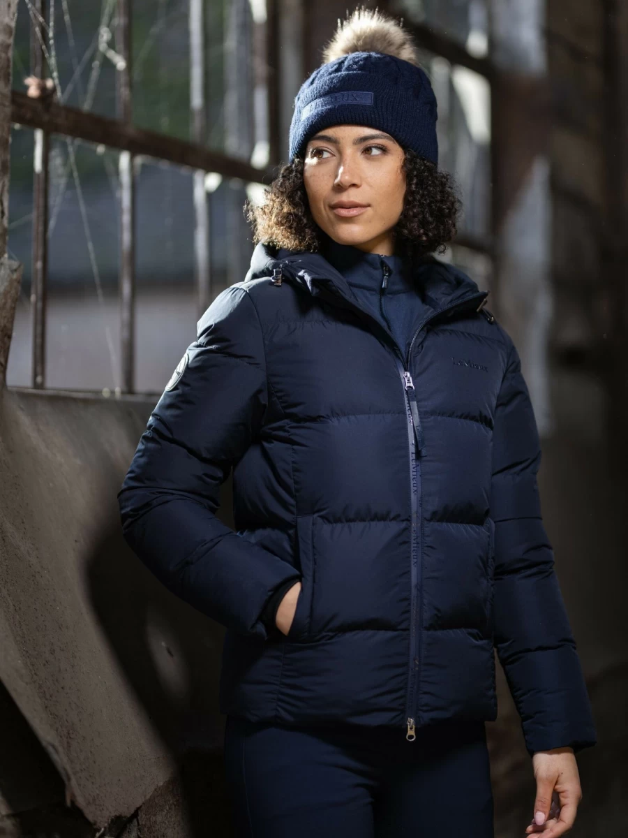 LeMieux Kenza Navy Puffer Jacket - Warm Winter Coat for Women