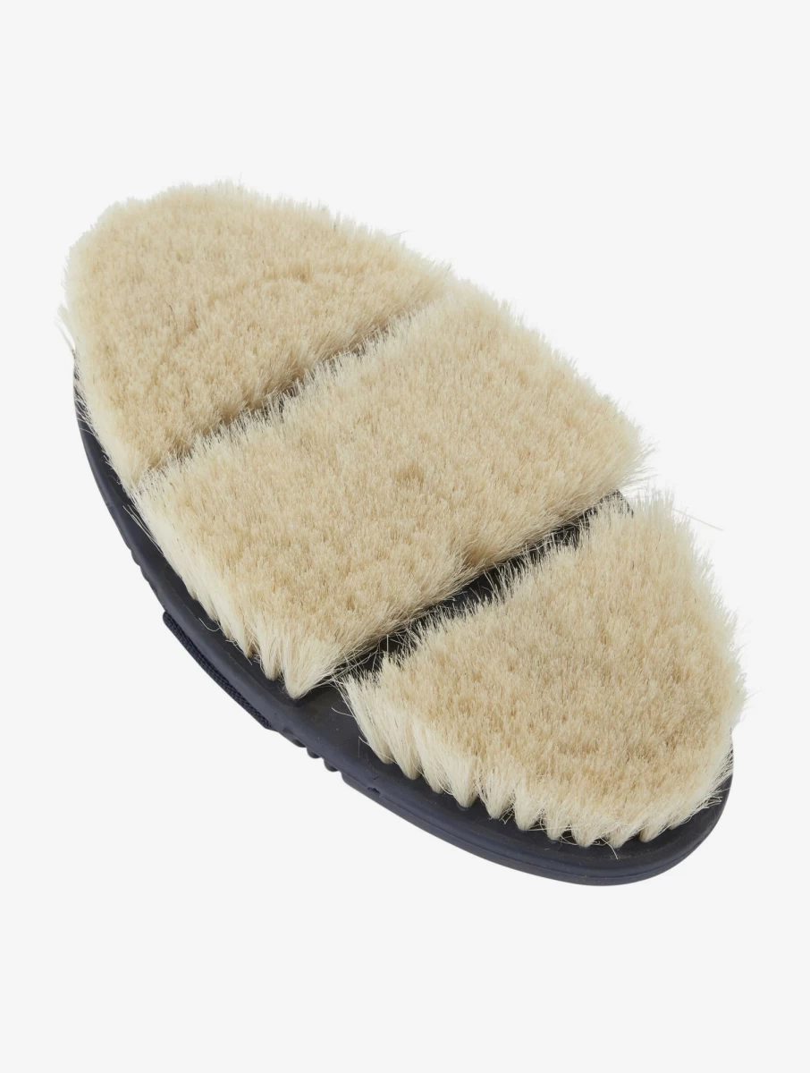 LeMieux Flexi Goat Hair Body Brush in Navy - Soft Grooming Brush for Horses - One Size