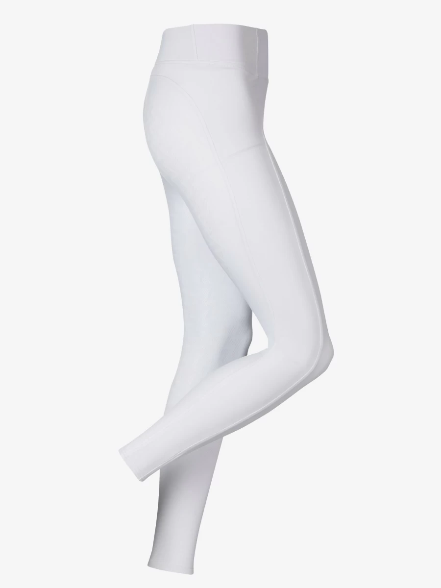 LeMieux Summer White Pull-On Riding Breeches for Equestrian Comfort