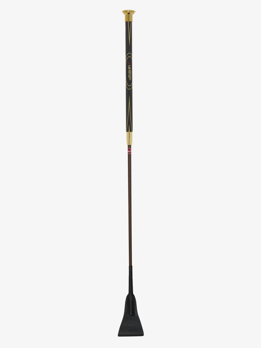 LeMieux Legrip Jumping Whip - Brown One Size Equestrian Whip for Horse Riding