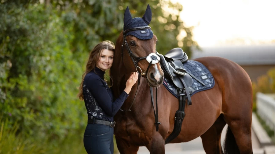 LeMieux Adour Eurojump Square Navy Horse Riding Boots