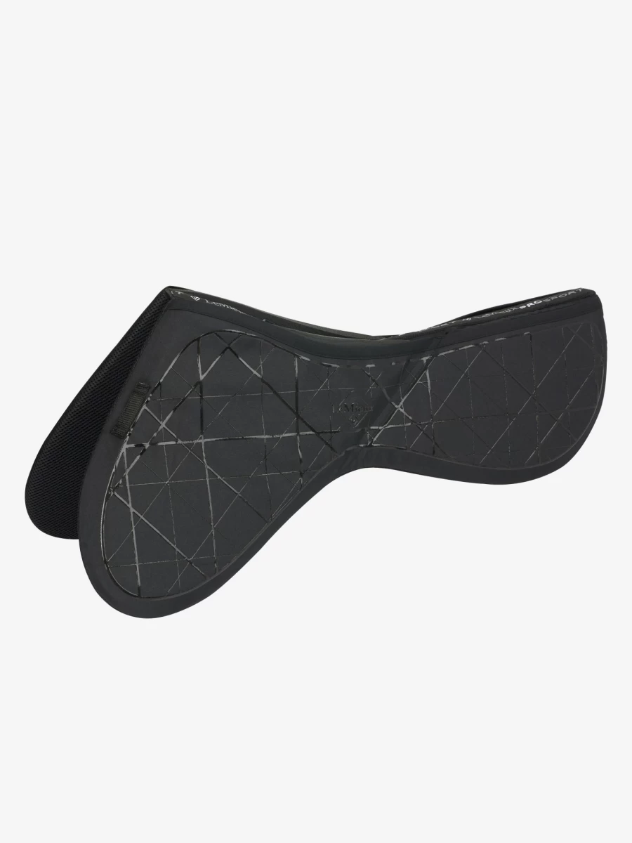 LeMieux Matrix Support Euro Jump Half Pad - Black, Large - Premium Horse Riding Gel Pad for Shock Absorption