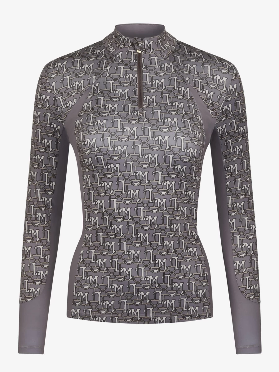 LeMieux Florence Thermal Base Layer for Women - Walnut Brown Equestrian Performance Top