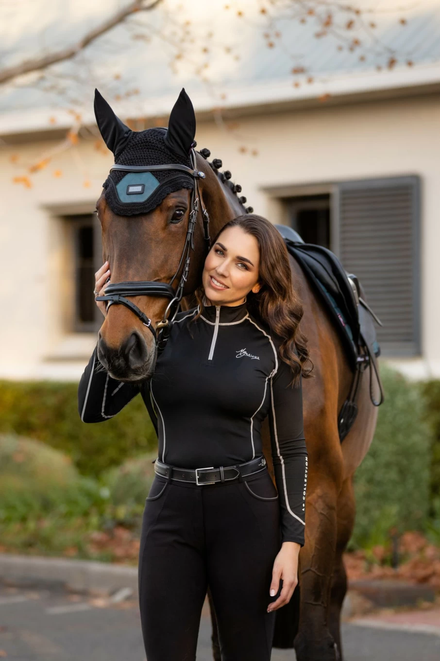 LeMieux Base Layer Top - Black Performance Thermal Shirt for Men & Women