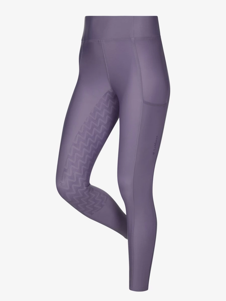 LeMieux Naomi Pull On Breech in Iris - Comfortable Equestrian Riding Pants