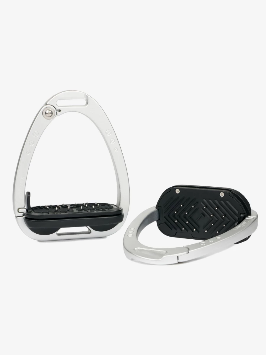 LeMieux Aluminium Vector Control Stirrup - Lightweight One Size Equestrian Stirrups for Horse Riding