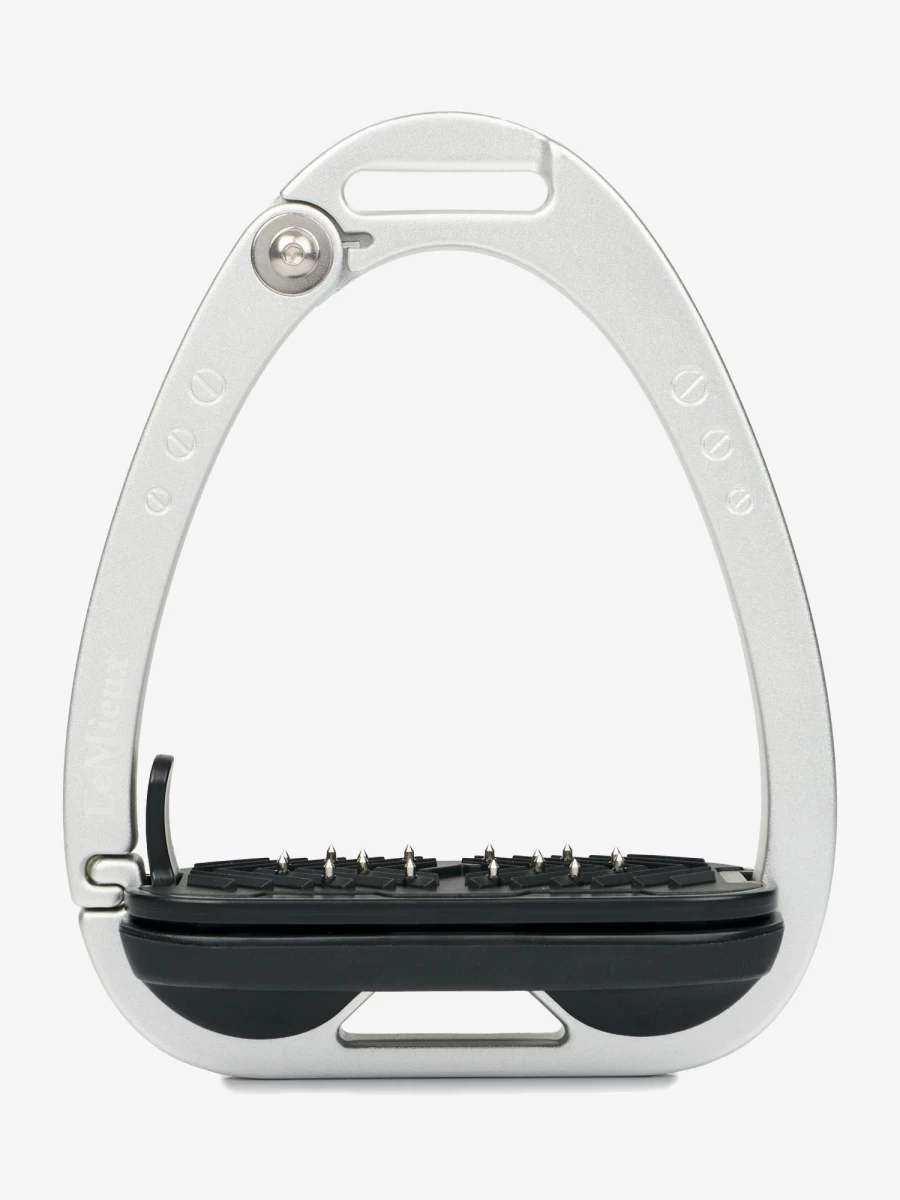 LeMieux Aluminium Vector Control Stirrup - Lightweight One Size Equestrian Stirrups for Horse Riding