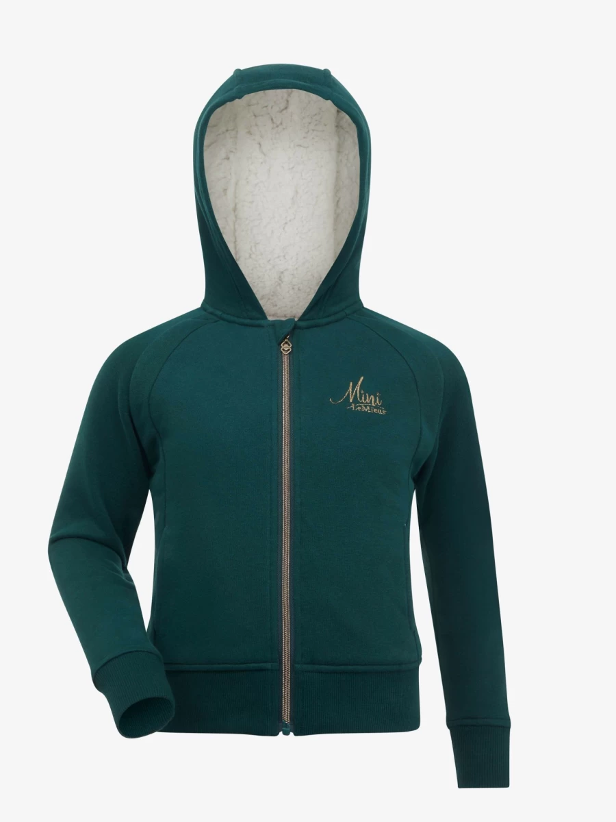 LeMieux Mini Sherpa Lined Lily Hoodie in Spruce - Cozy Fleece Pullover for Women