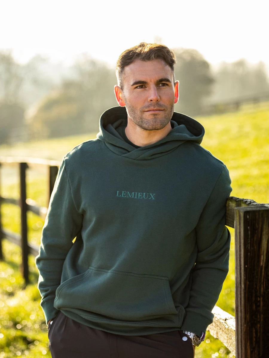 LeMieux Men's Spruce Green Hoodie - Premium Comfort Pullover Sweatshirt