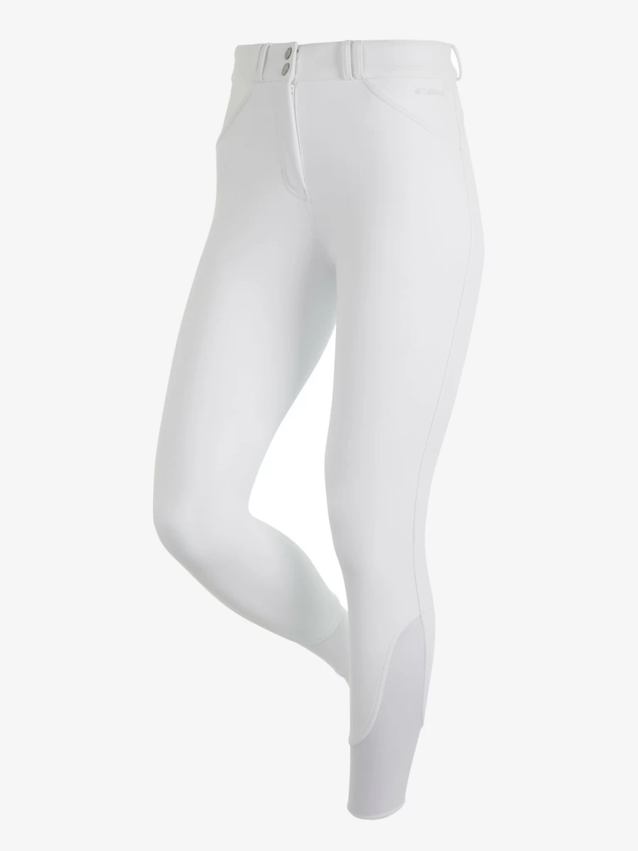 LeMieux Drytex Waterproof Equestrian Breeches with Knee Grip - White Riding Pants for Women & Men