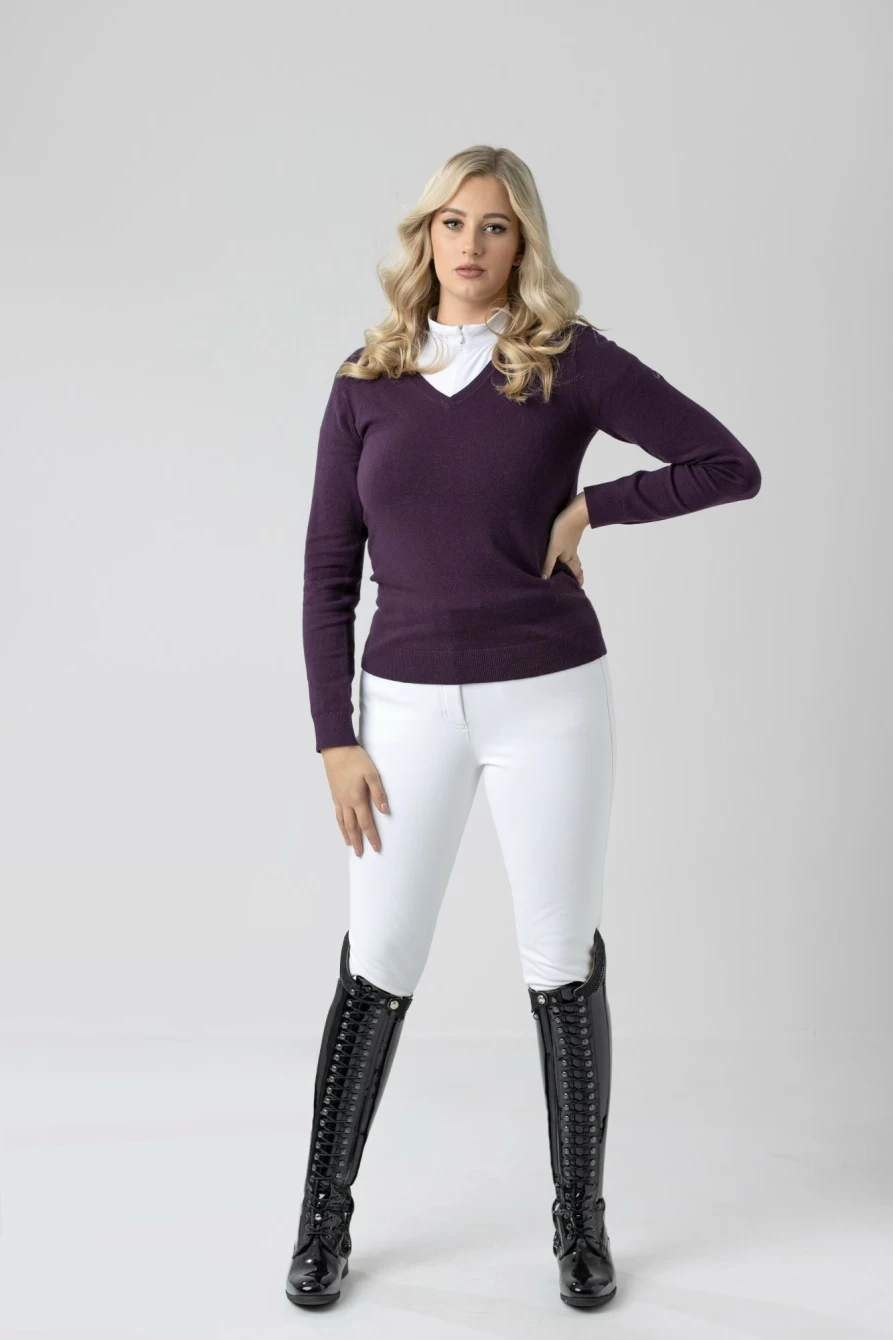 LeMieux Drytex Waterproof Equestrian Breeches with Knee Grip - White Riding Pants for Women & Men