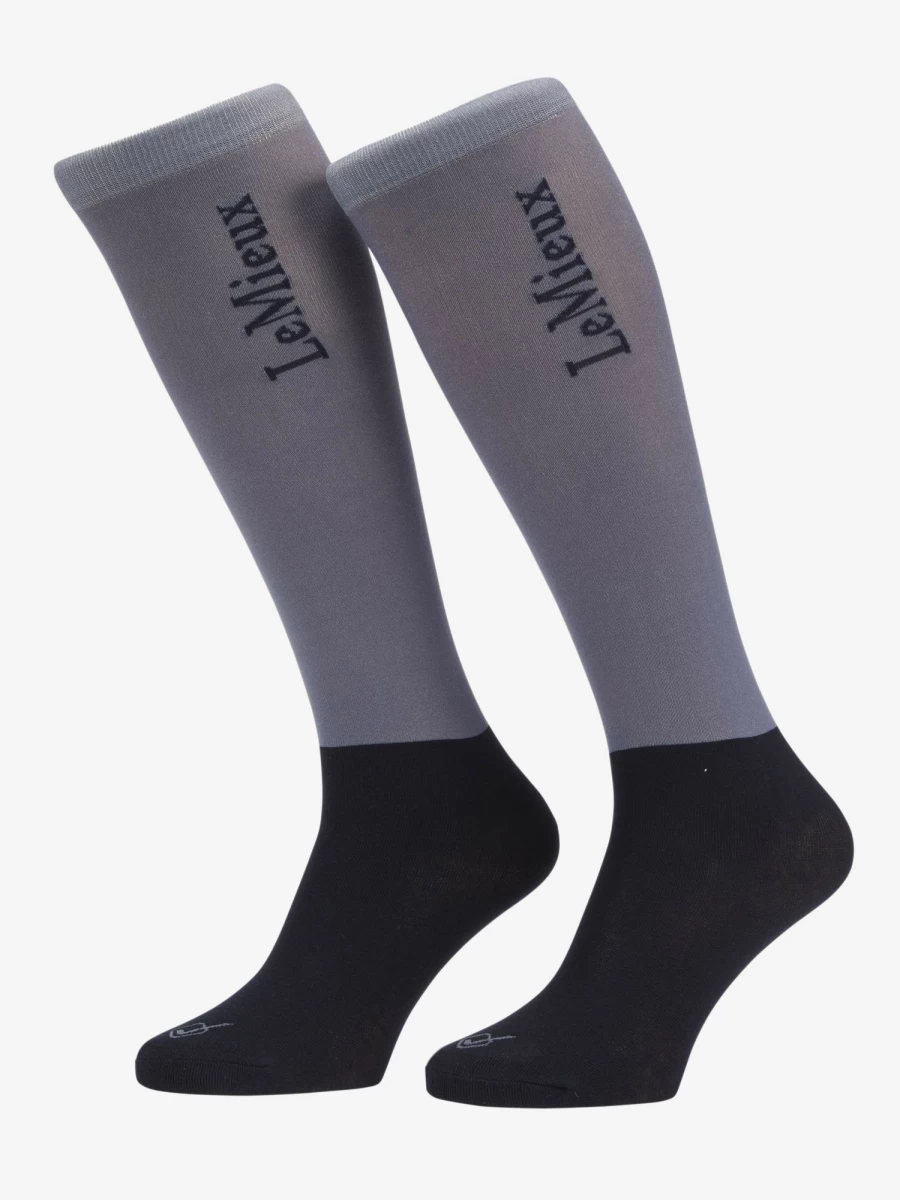 LeMieux Competition Socks 2 Pack - Jay Blue Athletic Performance Socks for Sports