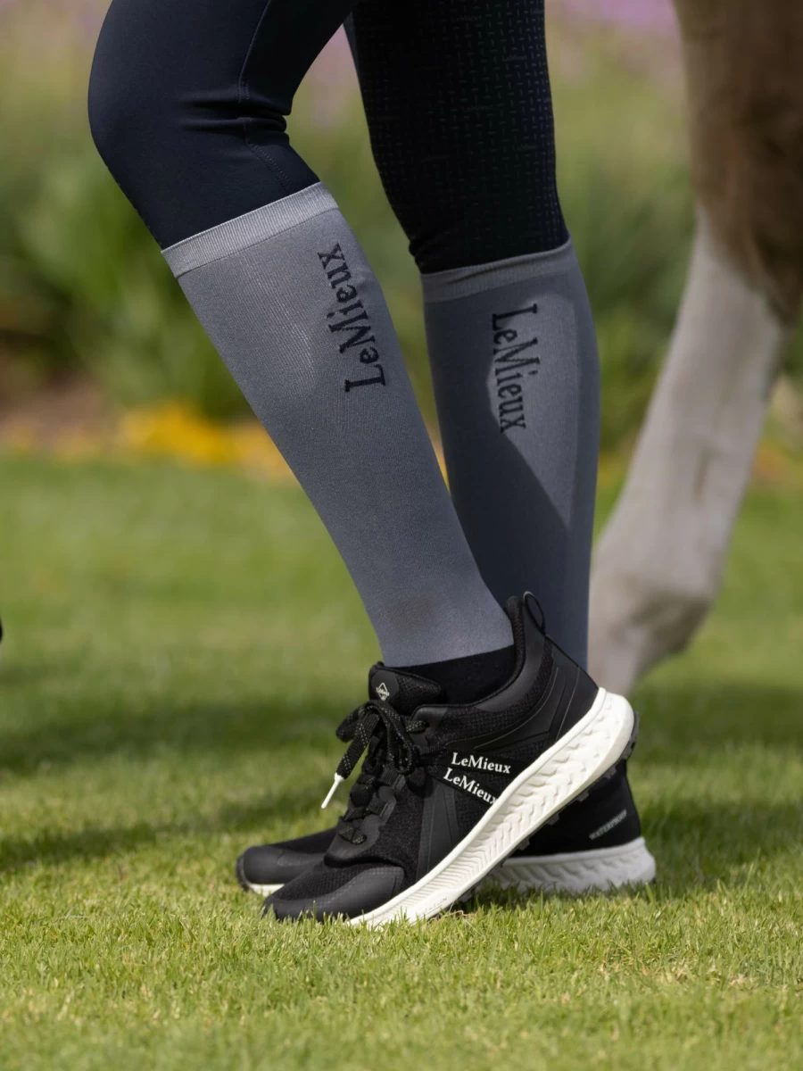 LeMieux Competition Socks 2 Pack - Jay Blue Athletic Performance Socks for Sports