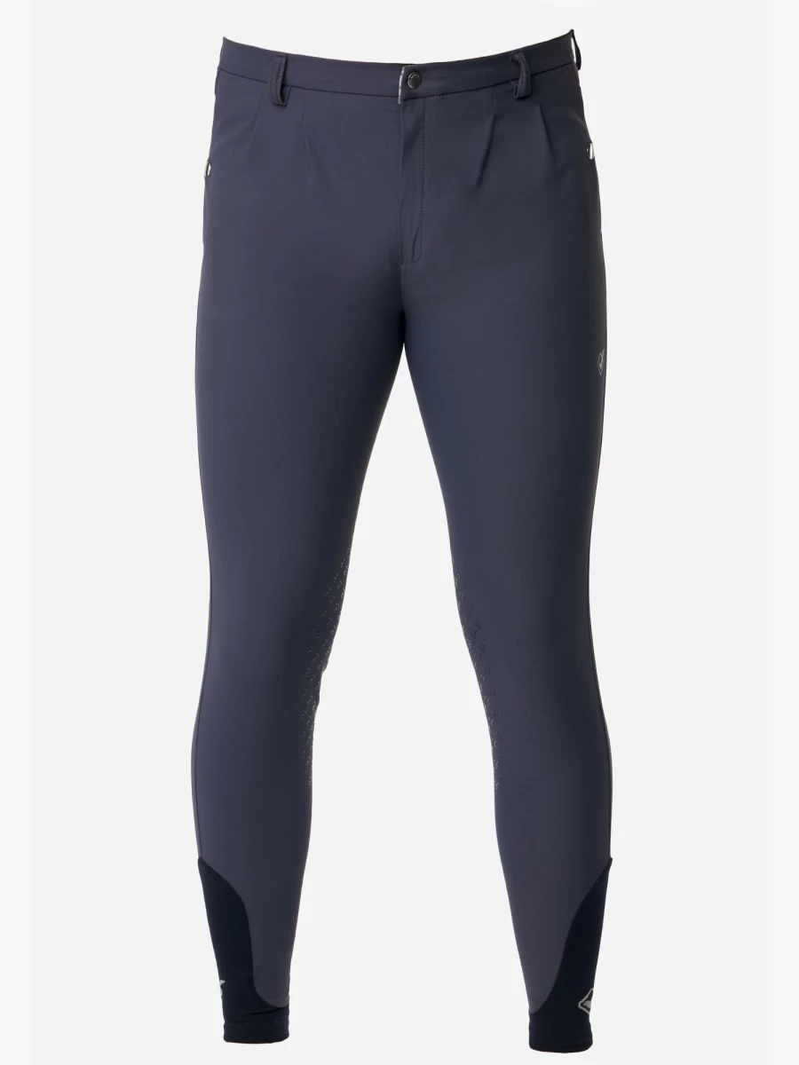 LeMieux Men's Elite Classic Pleated Breech Flint Equestrian Riding Trousers