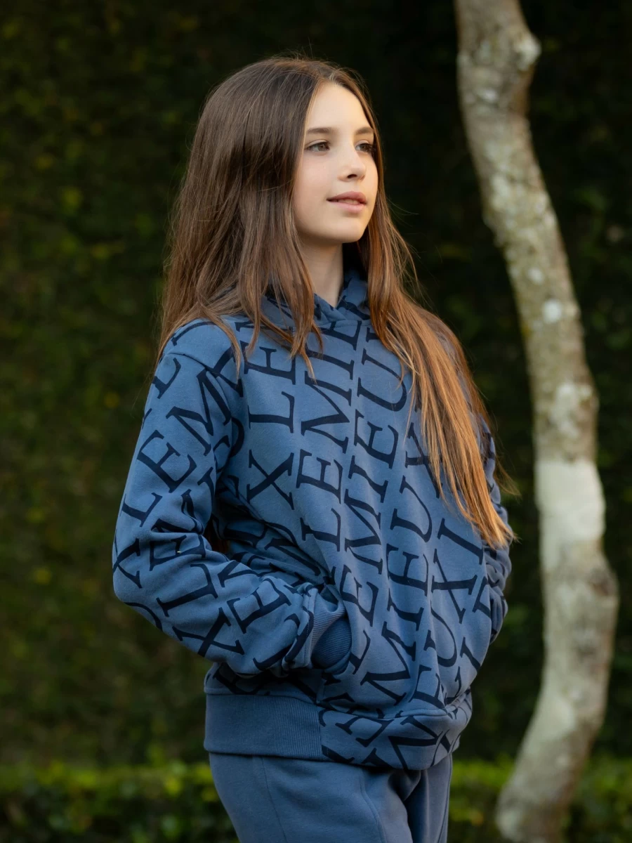 LeMieux Young Rider Atlantic Pop Over Hoodie - Equestrian Riding Pullover for Kids