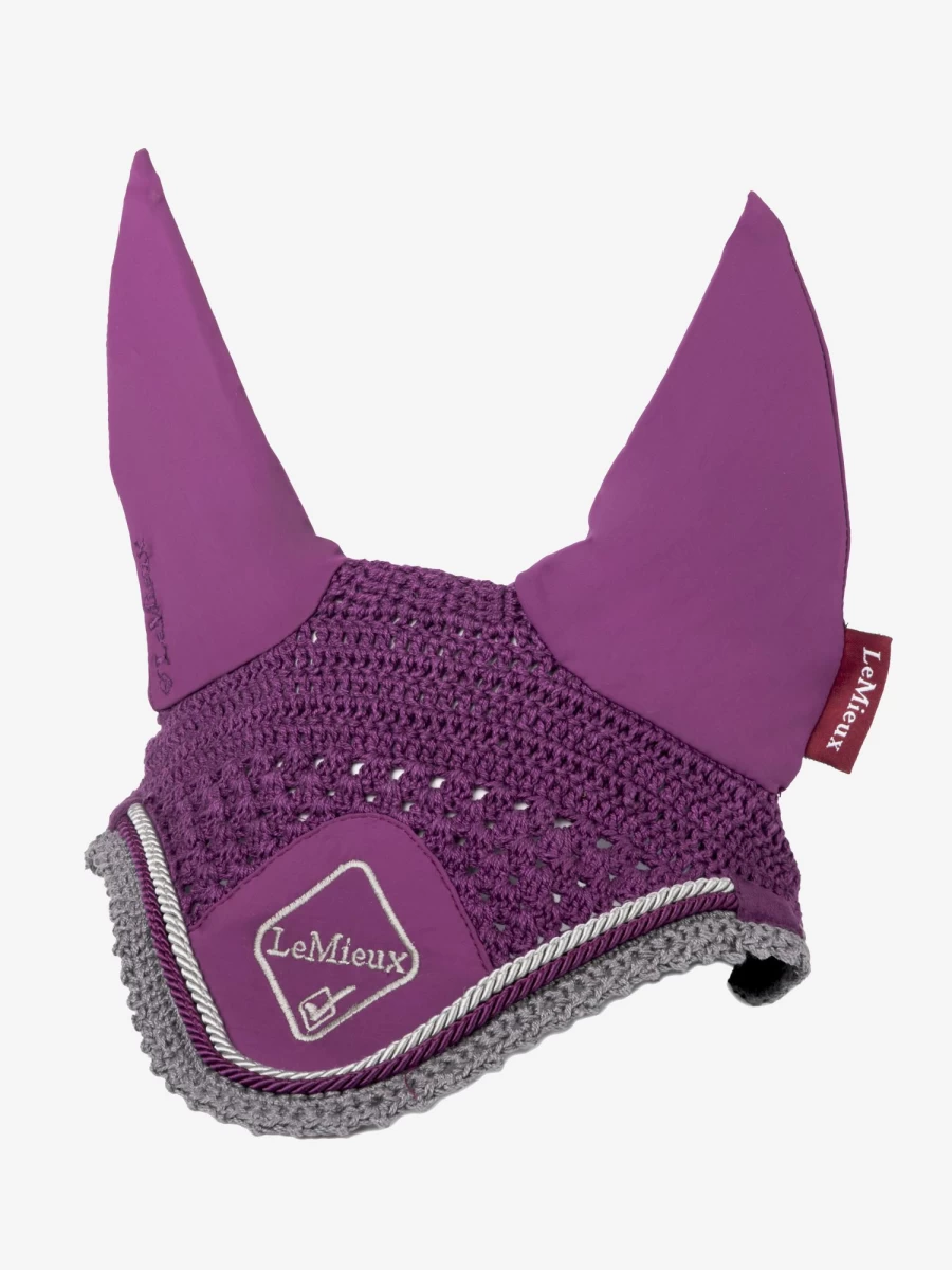 LeMieux Classic Fly Hood - Plum Equestrian Horse Riding Fly Mask