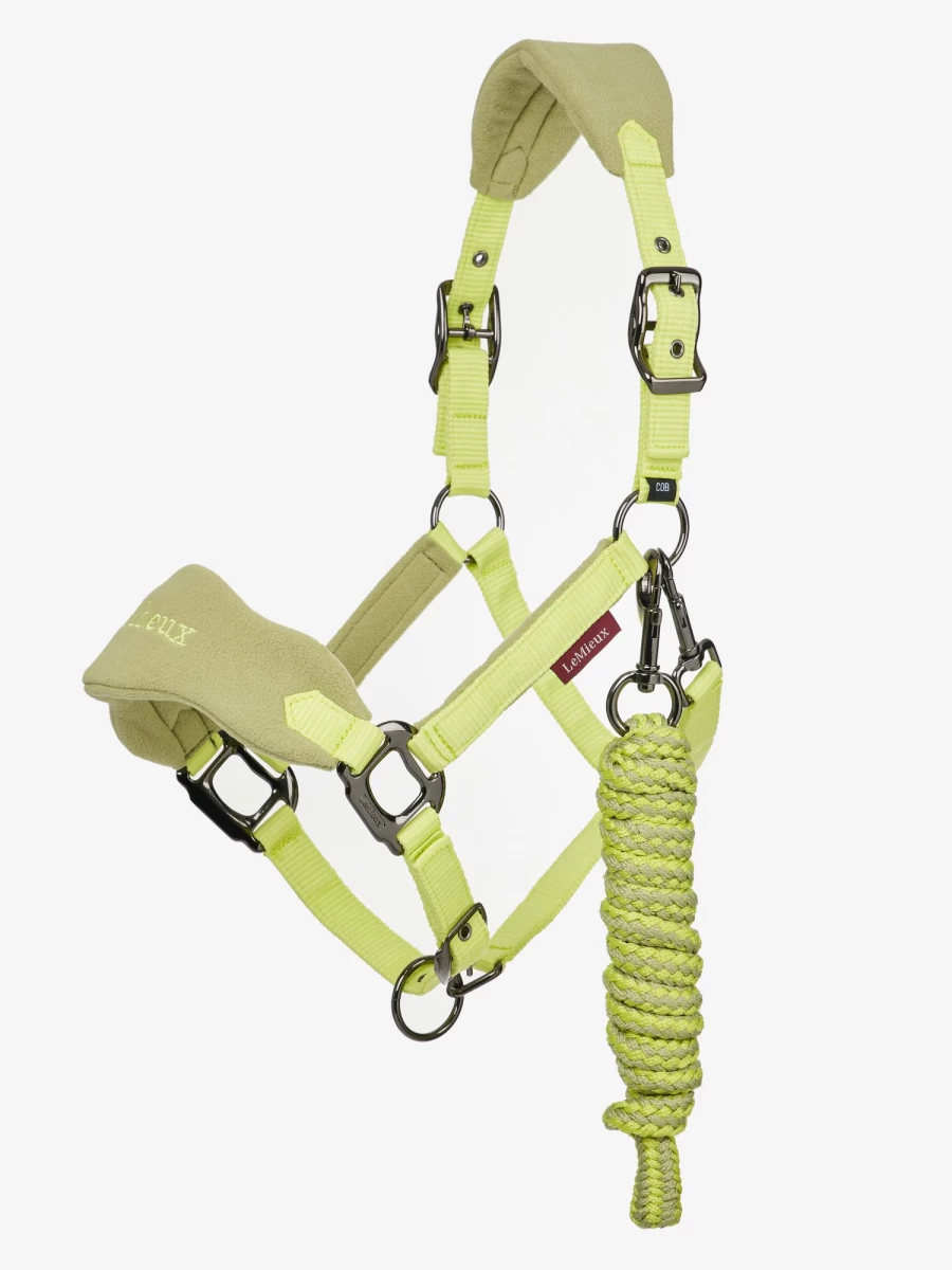 LeMieux Vogue Kiwi Headcollar & Lead Rope for Horses – Premium Equestrian Gear