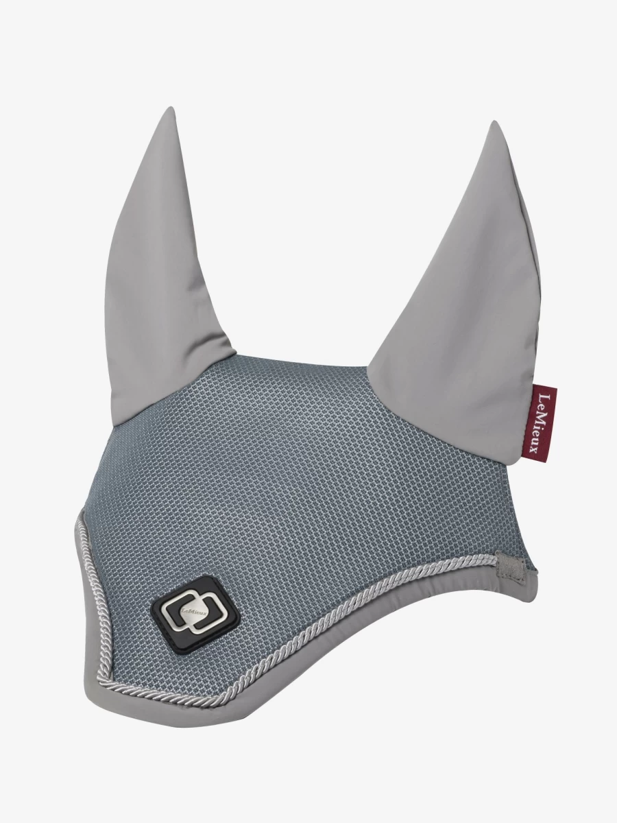 LeMieux Ultra Mesh Fly Hood - Lightweight Grey Horse Fly Mask for Sun & Insect Protection