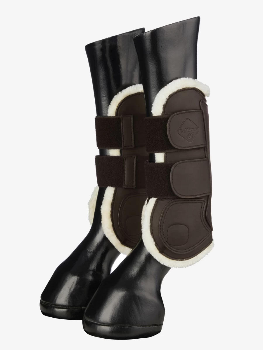 LeMieux Capella Comfort Tendon Boots for Horses - Premium Brown Equine Support Boots