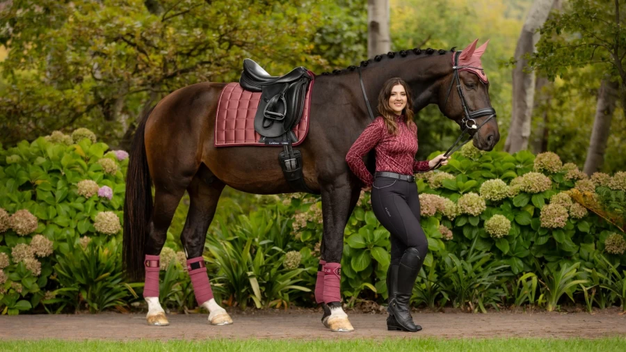 LeMieux Loire Classic Dressage Square Equestrian Orchid Breeches for Women