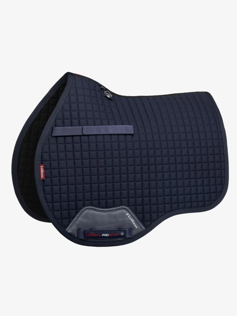 LeMieux Navy Blue Cotton GP Square Equestrian Saddle Pad
