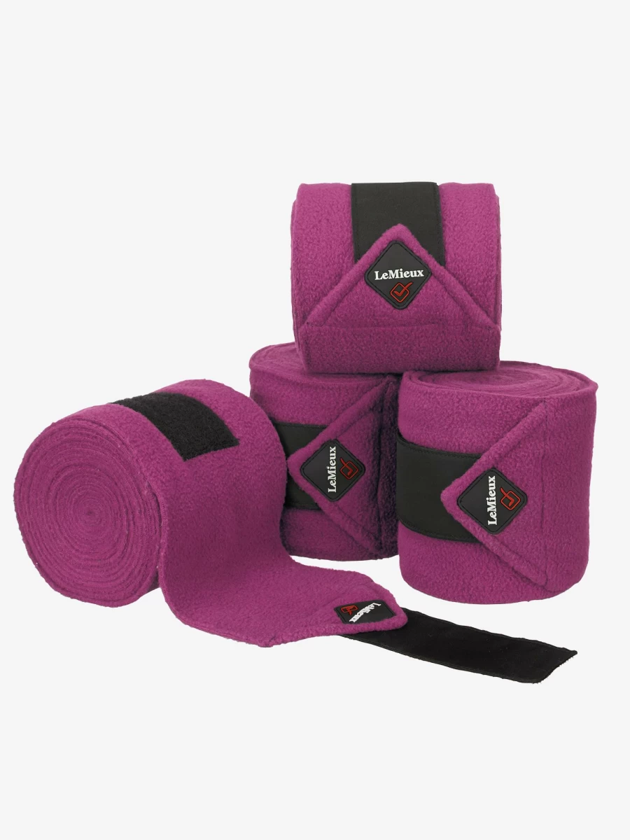 LeMieux Classic Polo Bandages - Premium Plum Equine Wraps for Horses
