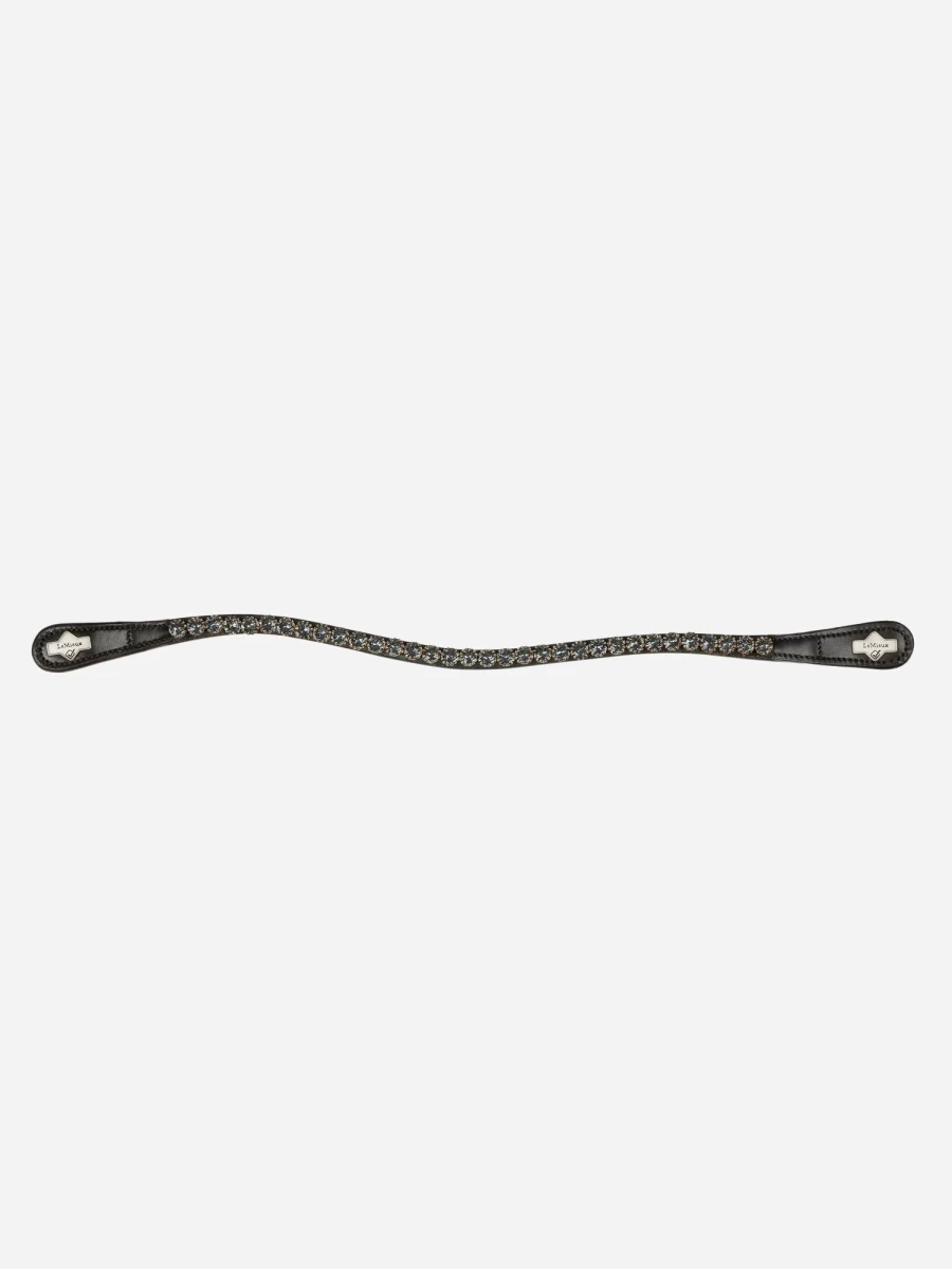 LeMieux Classic Brown Leather Browband for Equestrian Riding