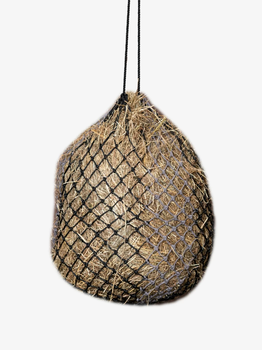 LeMieux Hippo Haynet - Durable Black Horse Hay Net One Size for Secure Feeding