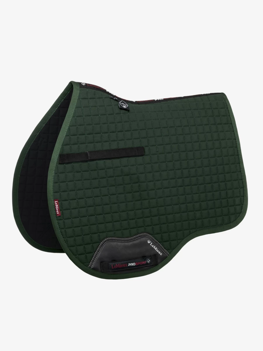 LeMieux Green Cotton GP Square Equestrian Saddle Pad