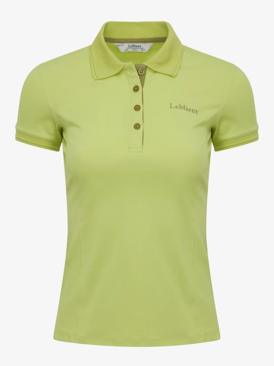 LeMieux Men's Classic Fit Kiwi Green Polo Shirt - Breathable Cotton Casual Top