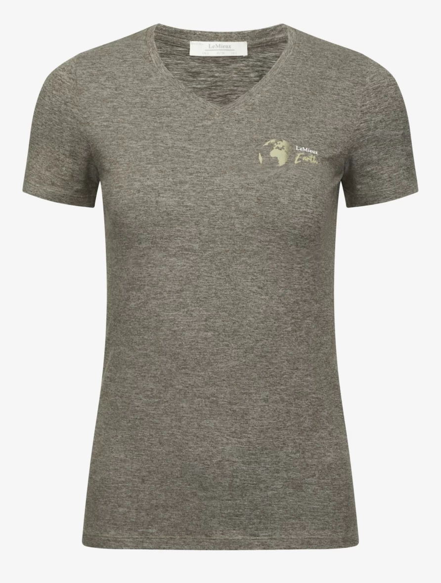 LeMieux Organic Earth Moss Print T-Shirt for Men & Women - Eco-Friendly Cotton Tee
