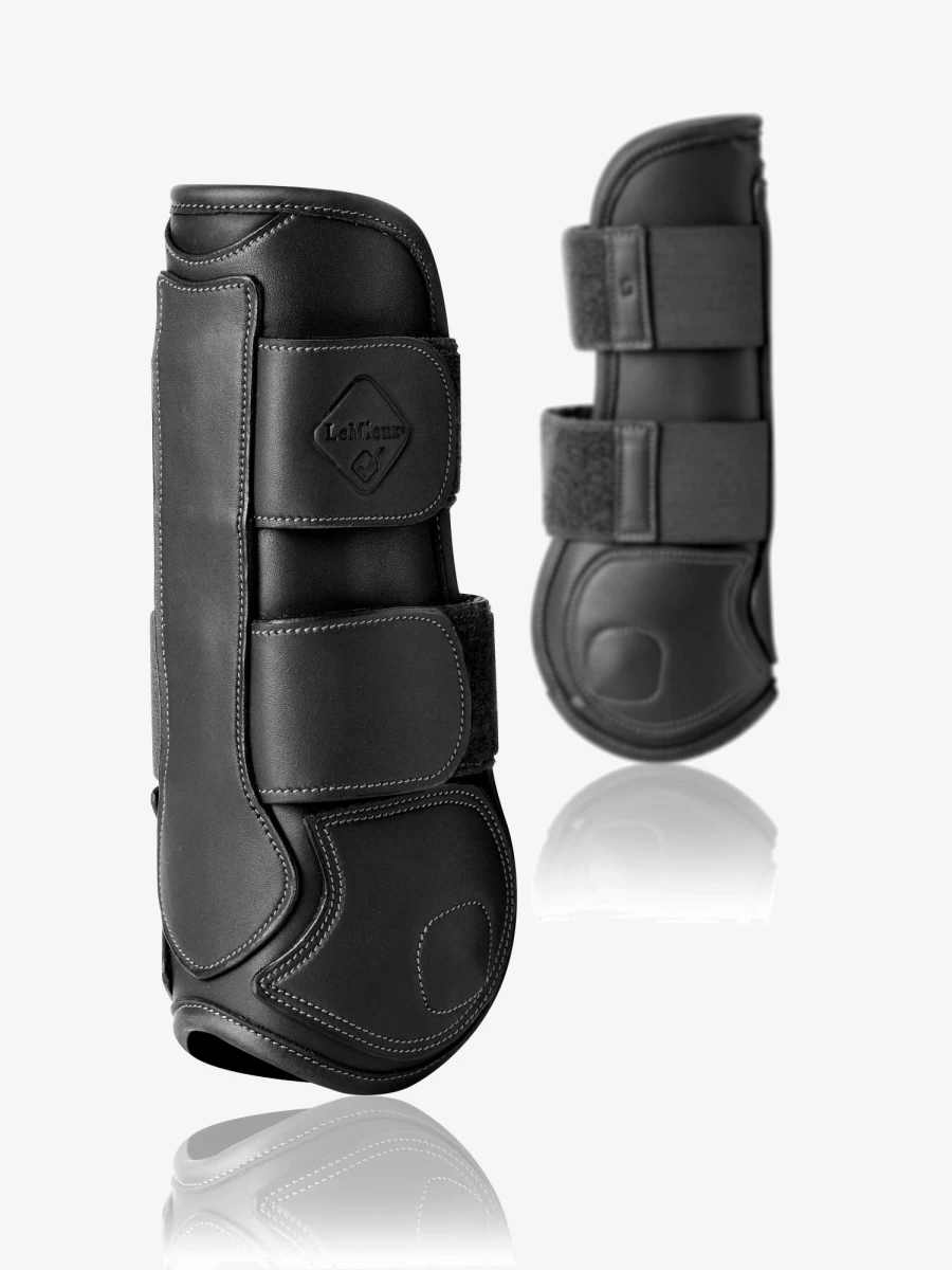LeMieux Capella Black Tendon Boots – Premium Horse Riding Boots for Support & Protection