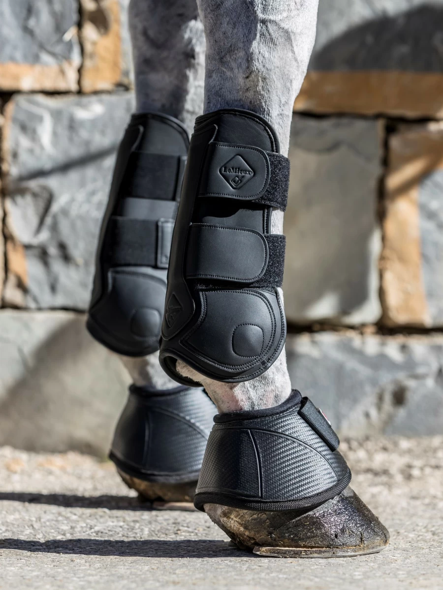 LeMieux Capella Black Tendon Boots – Premium Horse Riding Boots for Support & Protection
