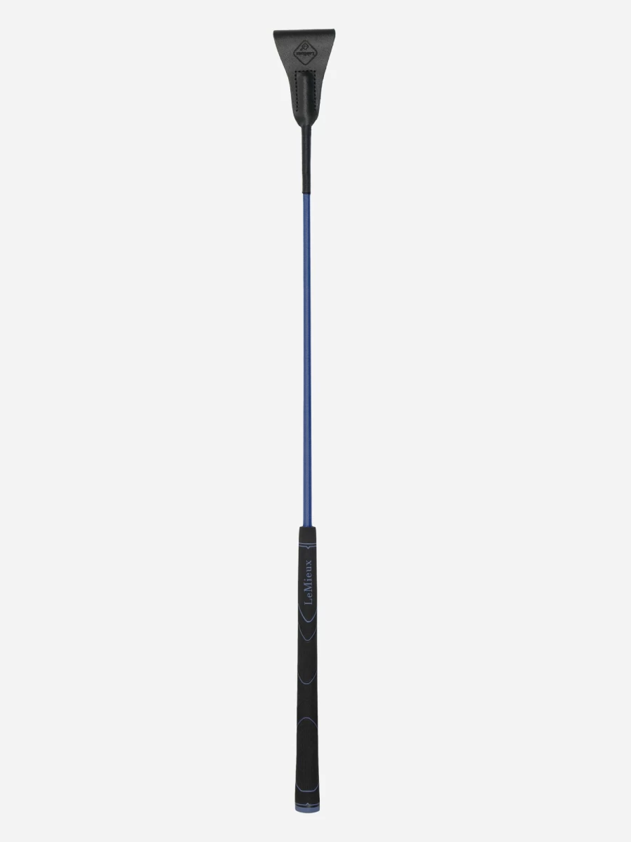 LeMieux Grip-Tek Jumping Whip - Navy - One Size - Equestrian Training Whip