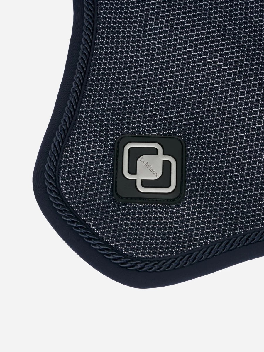LeMieux Ultra Mesh Fly Hood - Breathable Dark Navy Horse Fly Mask for Sun & Insect Protection
